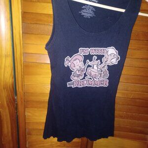 Hanna Barbera Oresents Pebbles and Bam Bam Tank Size L